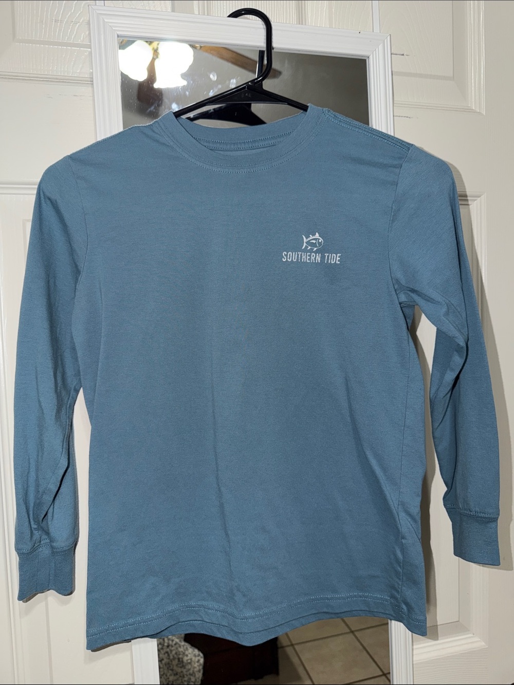 Southern Tide Long-Sleeve Tee in Dusty Blue